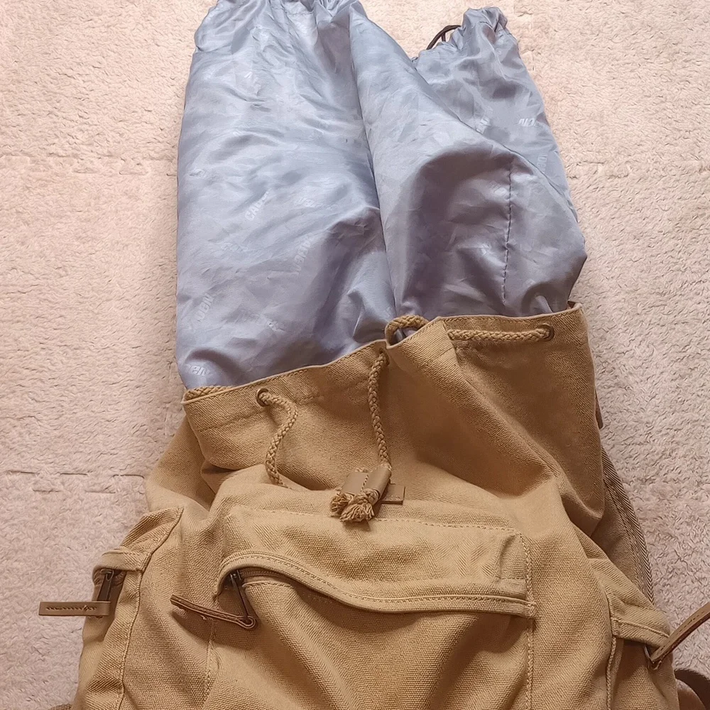 Caden Camera Case Backpack Tan Canvas Flap Bag Rucksack Photography